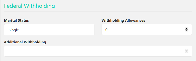 fedral witholding paycheck calculator