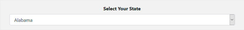 sales tax state selection