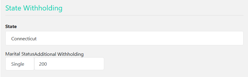 state witholding paycheck calculator