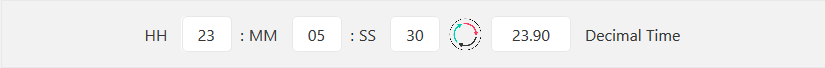 time to decimal calculator